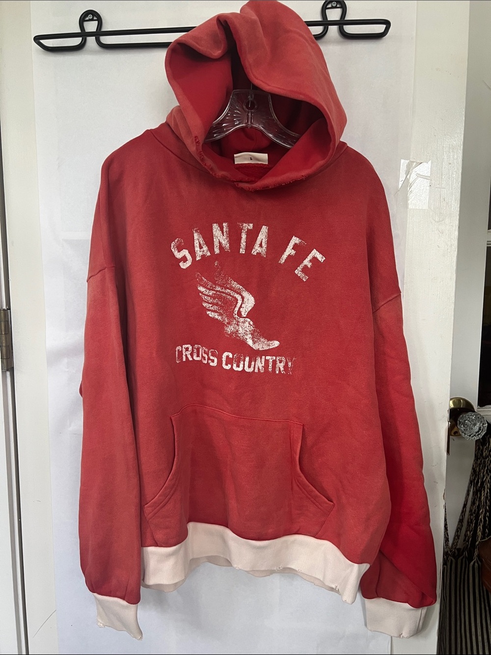 Elwood Santa Fe Cross Country Red Hooded Sweatshirt